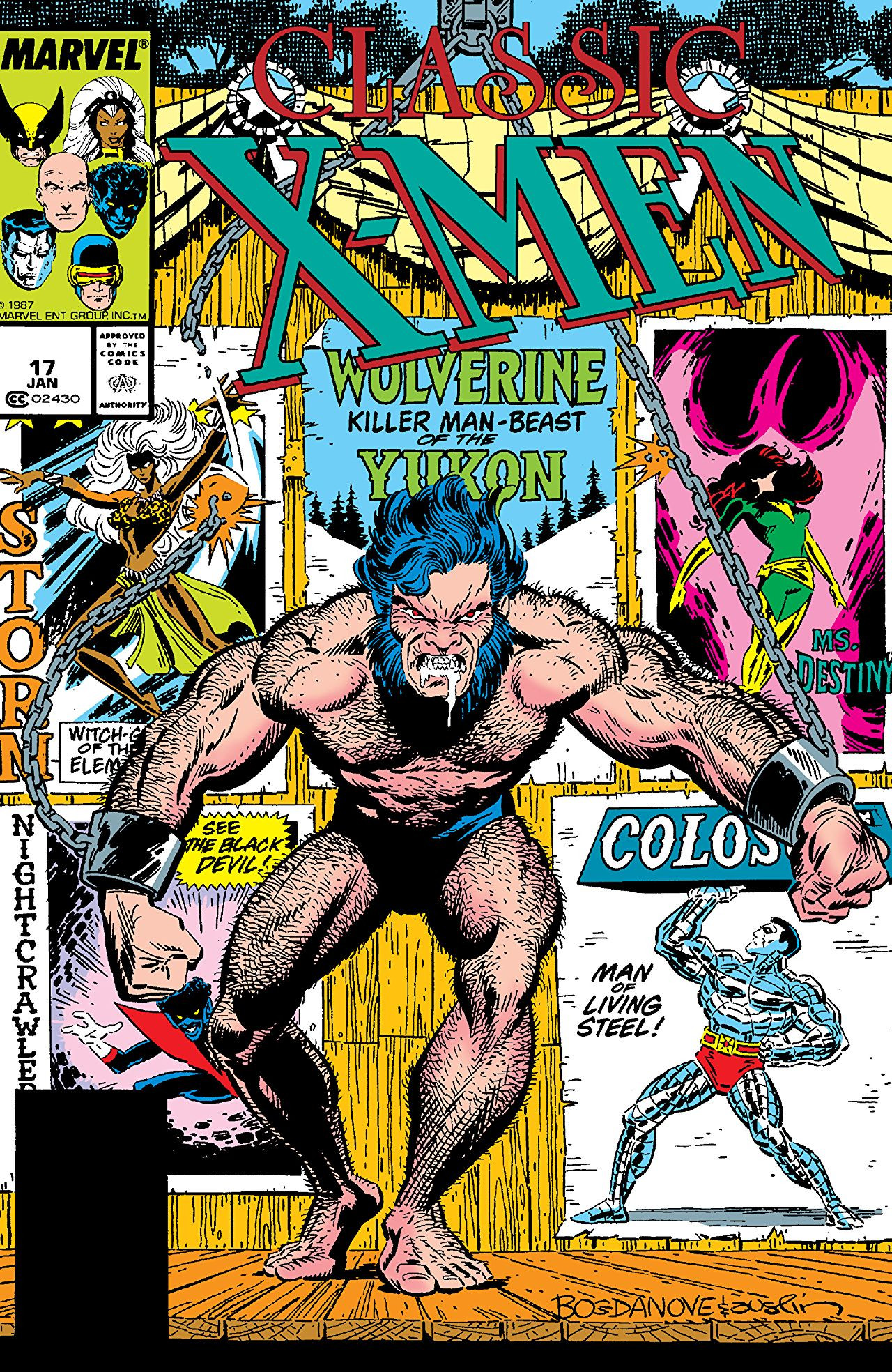 John Bolton Back-up 1986 Reprints The Uncanny X-Men No.96 Classic X-Men No.4 
