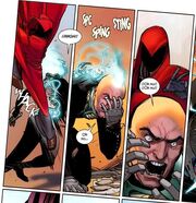 Katherine Pryde (Earth-1610) and Quentin Beck (Earth-616) from Ultimate Spider-Man Vol 2 5 0001