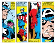 Rogers demonstrating his augmented senses in Captain America #257
