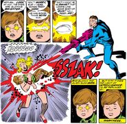 Reed Richards (Earth-616) shuts down his son's mind from Fantastic Four Vol 1 141