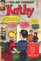 Kathy #27 "How Kathy And Liz First Met!" Release date: December 2, 1963 Cover date: February, 1964