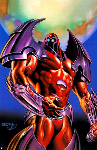 Onslaught (Psychic Entity) (Earth-616) from Marvel Masterpieces (Trading Cards) 1996 Set 001