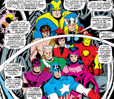 Avengers (Earth-616) from Avengers Annual Vol 1 1 001