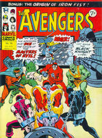 Avengers (UK) #74 Release date: February 16, 1975 Cover date: February, 1975