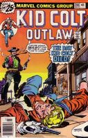 Kid Colt Outlaw #208 "The Death of Kid Colt!" Release date: April 6, 1976 Cover date: July, 1976
