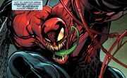 Bren Waters (Earth-616) and Toxin (Symbiote) (Earth-616) from King in Black Planet of the Symbiotes Vol 1 3 002