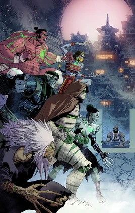 Immortal Weapons (Earth-6160) from Ultimates Vol 3 6 Yu Wraparound Variant Textless