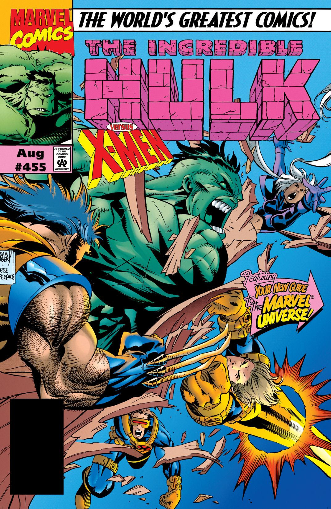 Details about   Incredible Hulk #458 Mr Hyde Battle in Sky Peter David 1997 Marvel Comics F-/F 