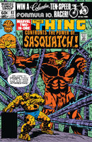 Marvel Two-In-One #83 "Where Stalks the Sasquatch!" Release date: September 22, 1981 Cover date: January, 1982