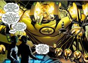 Reed Richards (Earth-616) and Deviant Skrulls from New Avengers Illuminati Vol 2 1