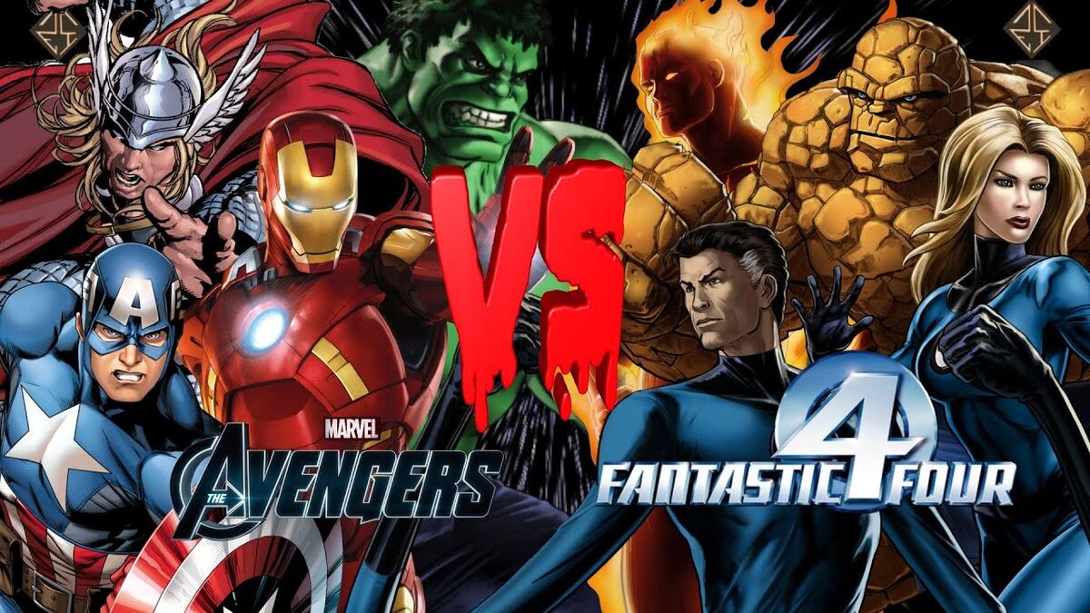 Avengers vs fantastic four Marvel Fanon Fandom