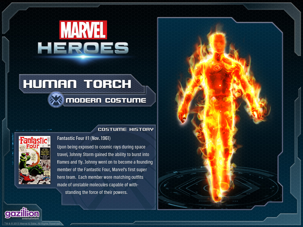 Marvel Heroes Human Torch