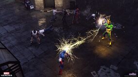 Captain America vs Electro!