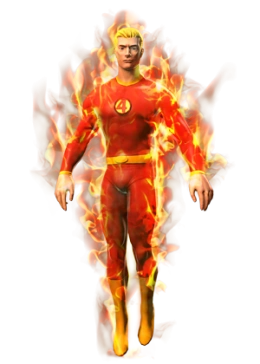 Human Torch red