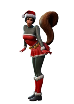 Squirrel girl holiday
