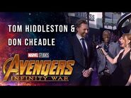 Tom Hiddleston and Don Cheadle Live at the Avengers- Infinity War Premiere