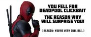 Deadpool Clickbait Banner