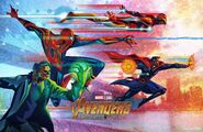 Fandago Avengers Infinity War mini poster team 1