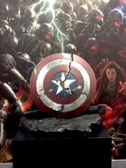 Captain America's shattered shield at Age of Ultron panel at SDCC'14
