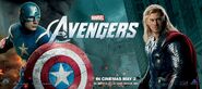 Captain America and Thor Banner.