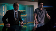Ward and Coulson on the Bus.