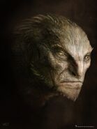 Concept depicting Chris Cooper as Curt Connors transforming into Lizard.