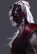 Concept art of Malekith from Thor: The Dark World.