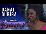 Danai Gurira talks working with the surviving Avengers LIVE from the Avengers- Endgame Premiere
