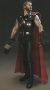 Production concept art of Thor for The Avengers.