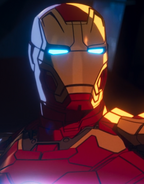 Tony Stark voiced by Mick Wingert in Earth-Freak Happy Hogan.