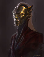 Concept art of Malekith from Thor: The Dark World.