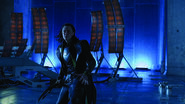 Loki attacking S.H.I.E.L.D's base.