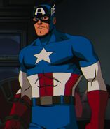 Captain America voiced by David Hayter and Josh Keaton in the Marvel Animated Universe.
