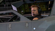 Clint in a Quinjet.