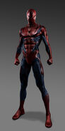 Concept art for Spider-Man's costume.