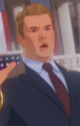 President Rogers voiced by Josh Keaton in Earth-President Rogers.