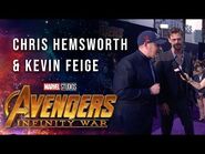 Chris Hemsworth and Kevin Feige Live at the Avengers- Infinity War Premiere