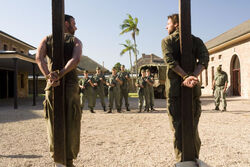 X-men origins wolverine movie image hugh jackman and liev schreiber