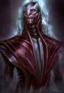 Concept art of Malekith from Thor: The Dark World.