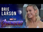 Brie Larson talks Captain Marvel joining the team LIVE from the Avengers- Endgame Premiere