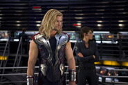 Thor and Maria Hill.