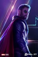 Avengers Infinity War Thor Poster