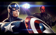 Captain America vs. Red Skull.