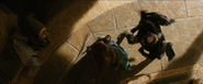 Frigga in mid-battle with Malekith.