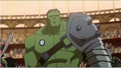 Hulk voiced by Rick D. Wasserman in Planet Hulk.