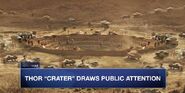 Crater in New Mexico rumored to have held #Thor's hammer continues to draw crowds. #Newsfront.