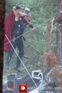 Chris Hemsworth on set