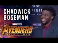 Chadwick Boseman Live at the Avengers- Infinity War Premiere