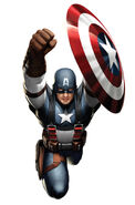 Concept art of Chris Evans as Captain America.