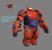 Broken Baymax Armor Concept Art